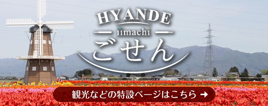 HYANDE iimachi ごせん 観光などの特設ページはこちら