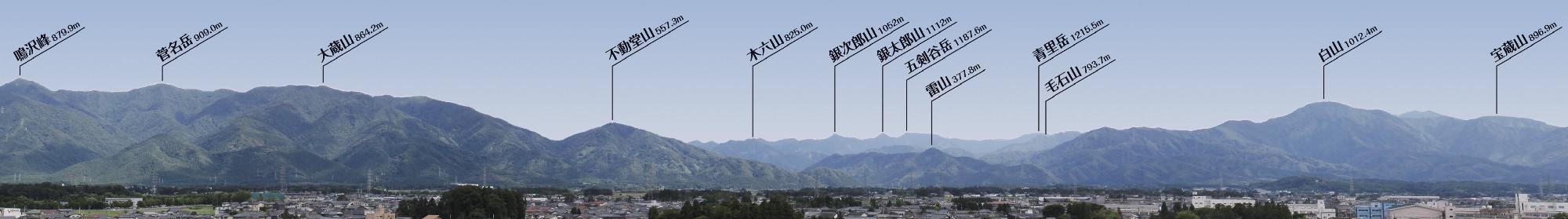 五泉の山々