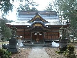 村松地区にある造営されている住吉神社(本殿)の写真