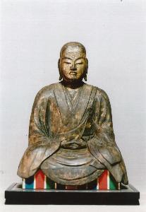 慈光寺蔵「木造僧形文殊菩薩坐像」の写真