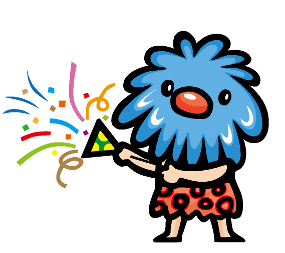 クラッカーを鳴らすモアモア