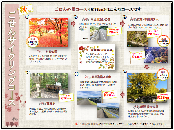 秋のごせんサイクリングコース【外周コース】2