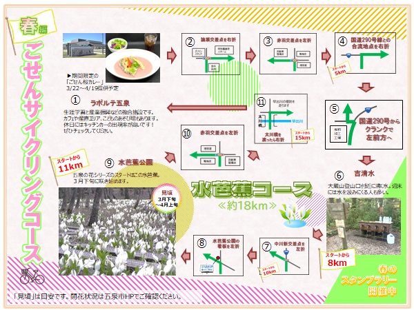 ごせんサイクリングコース≪春編≫水芭蕉コース2