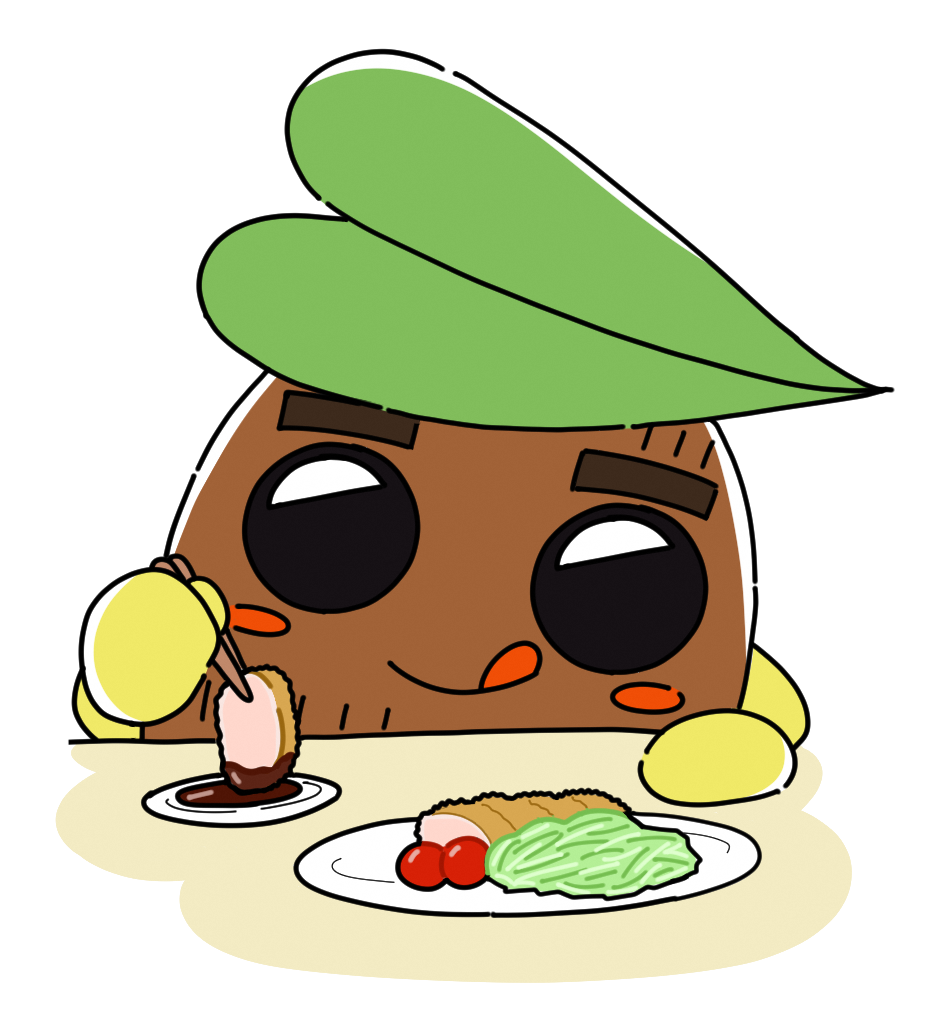 五泉市食育推進キャラクター18.かけないでつける