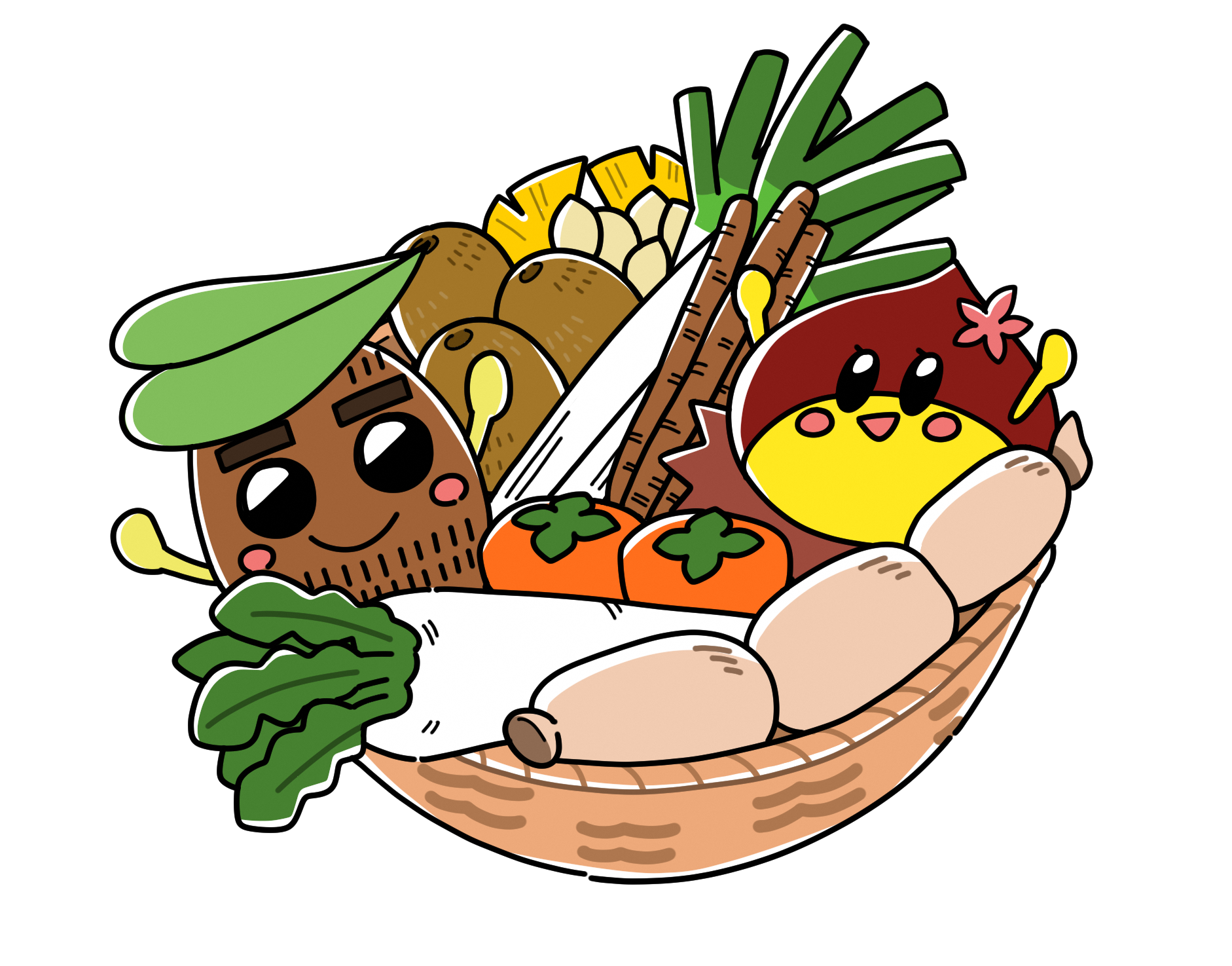 五泉市食育推進キャラクター21.地場産物