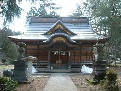 村松地区にある造営されている住吉神社（本殿）の写真