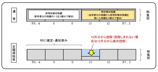 年金特徴の定額減税