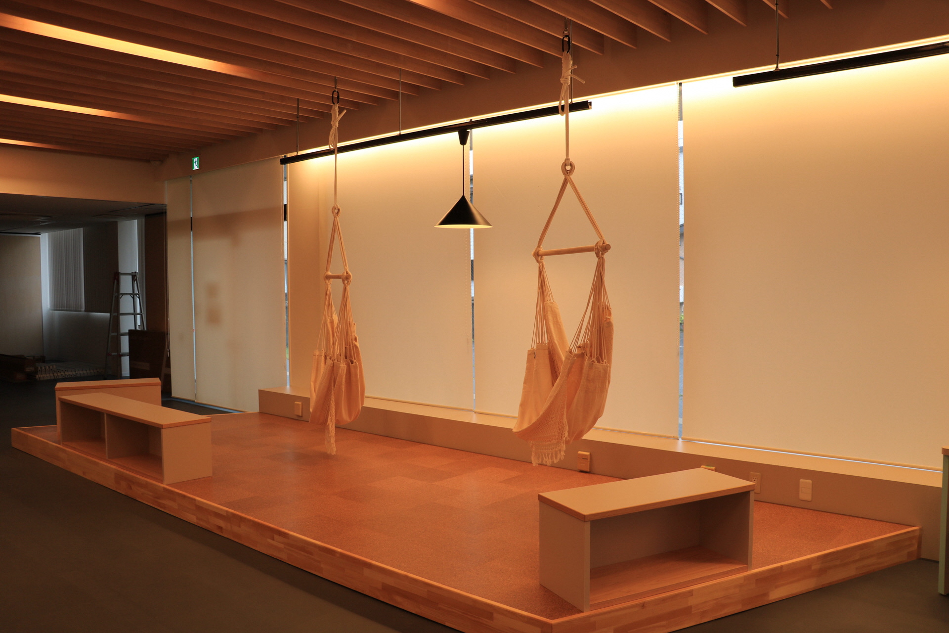 「こどものいばしょ ミライe」床暖房のキッズスペース